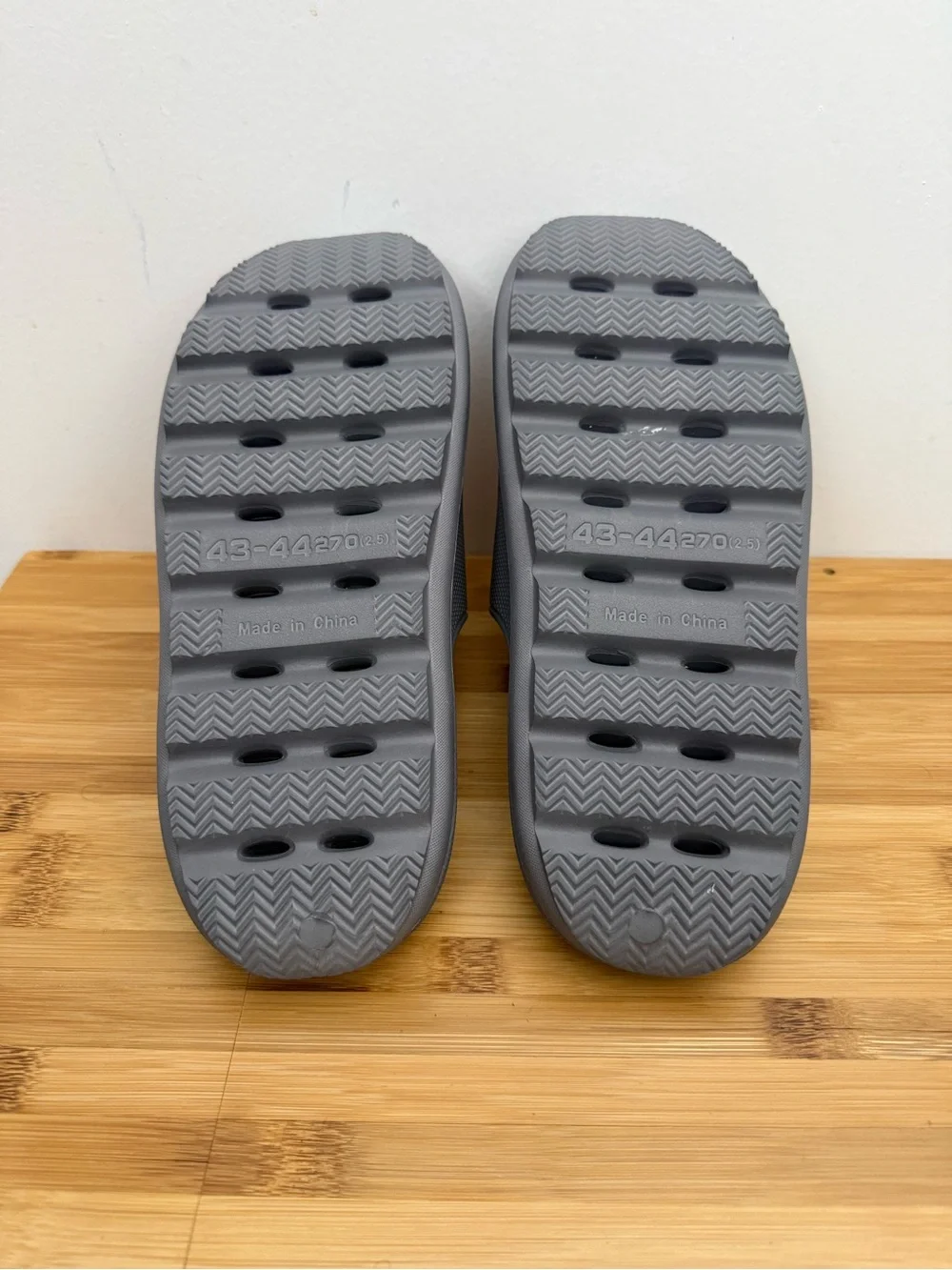 Minimalist Grey Slide Clogs Shower Sandals